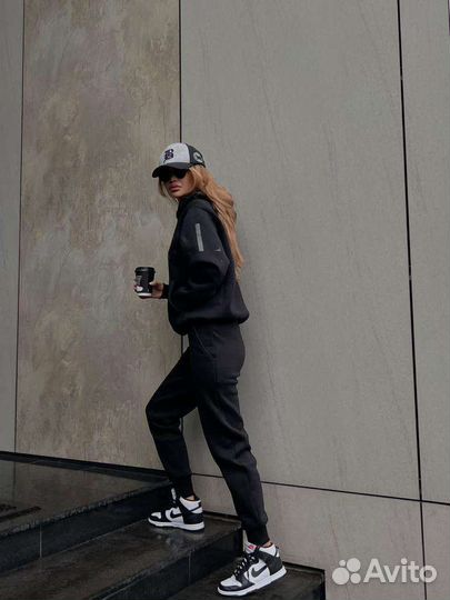 Теплый спортивный костюм на флисе унисекс