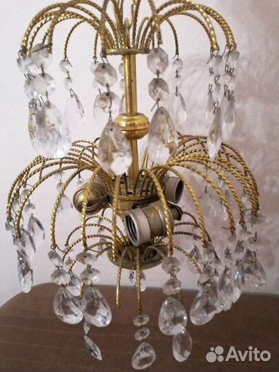 Люстра хрустальная чехословакия СССР