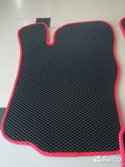 Коврики Eva LADA Granta/Kalina/Datsun красный кант