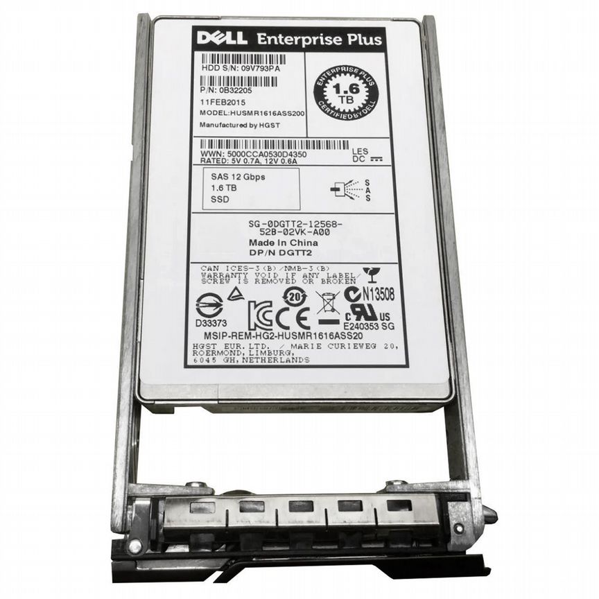 [0DGTT2] Жесткий Диск Dell 1.6tb Sas 2.5" Ssd 0dgtt2