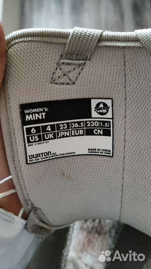 Ботинки сноубордические женские Burton Mint