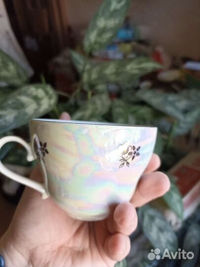 Чашка с блюдцем СССР, производство ГДР