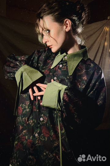 Рубашка Винтаж Цветочная