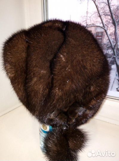 Шапка норковая женская бу
