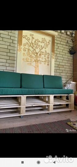 Подушки на садовую мебель, матрац на шезлонг