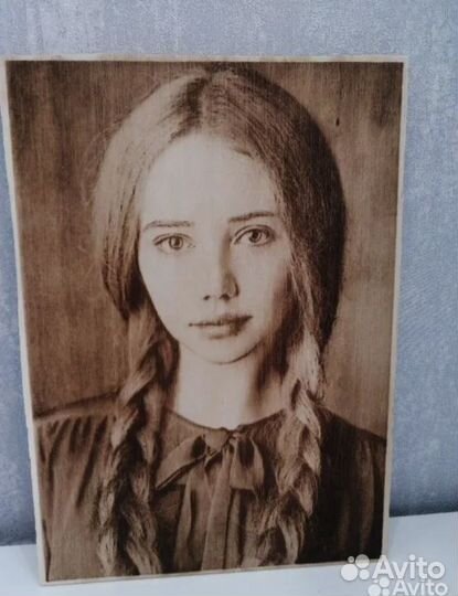 Выжигание по фото на дереве