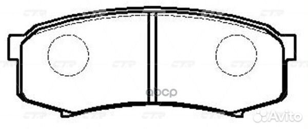 Колодки тормозные, задние (Старый CKT14) GK1028