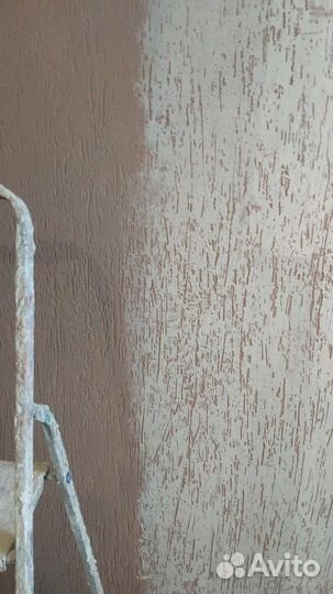 Декоративные штукатурки, обои, шпаклёвка