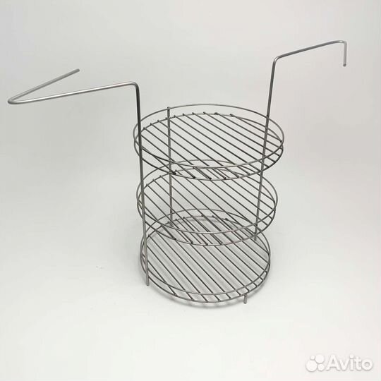 Этажерка для тандыра 3-х ярусная, 27 см, с усами