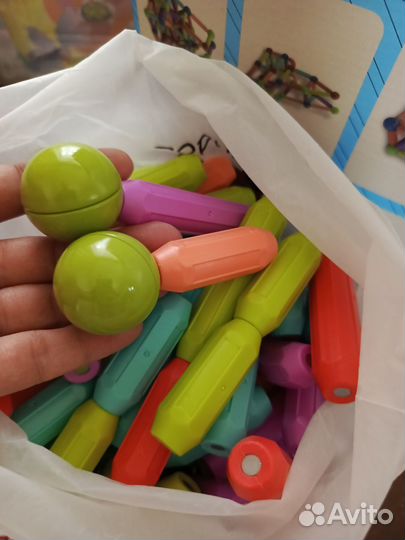 Магнитный конструктор 100 элементов