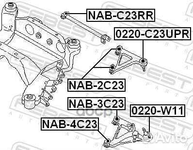 Сайлентблок NAB-4C23 NAB-4C23 Febest