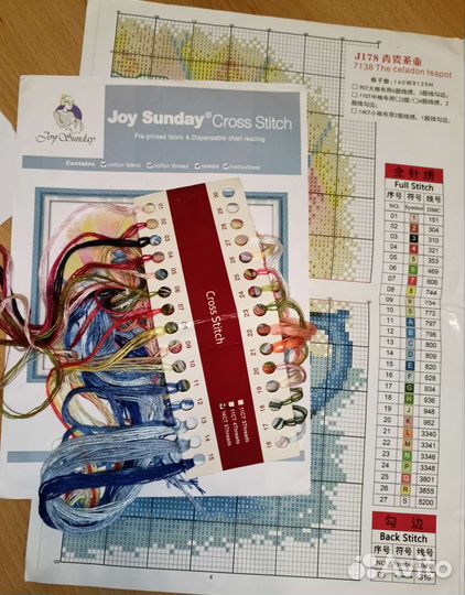 Схемы для вышивки крестом, остатки ниток