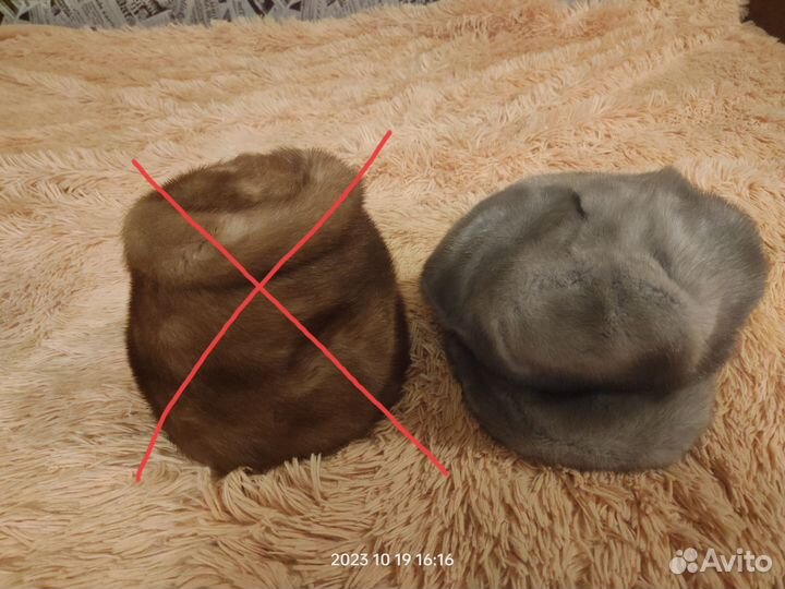 Шапка норковая женская