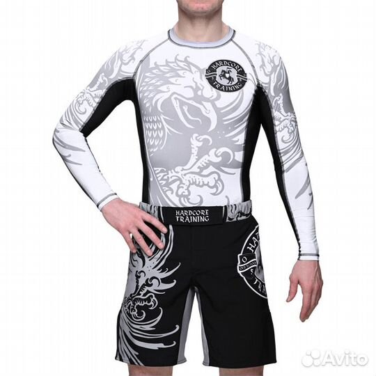 Рашгард Hardcore Training Heraldry White LS