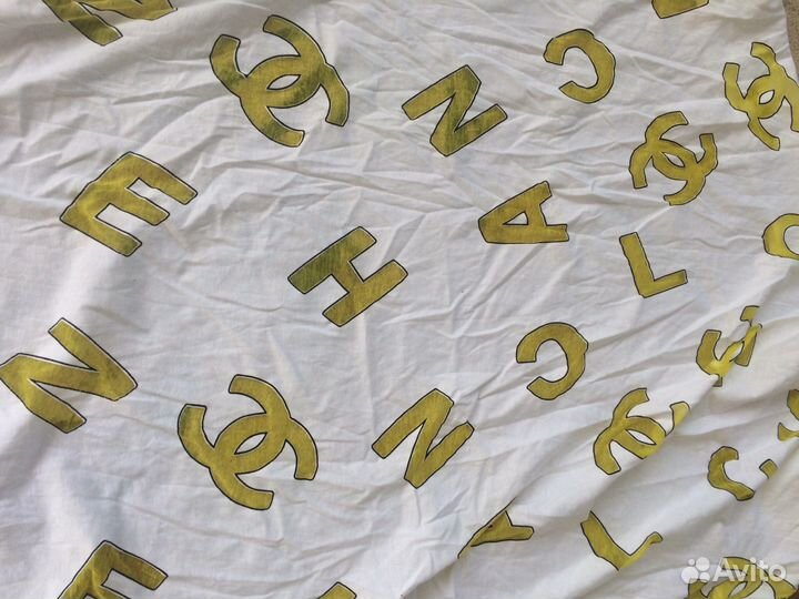 Ткань отрезы кулирки с принтом