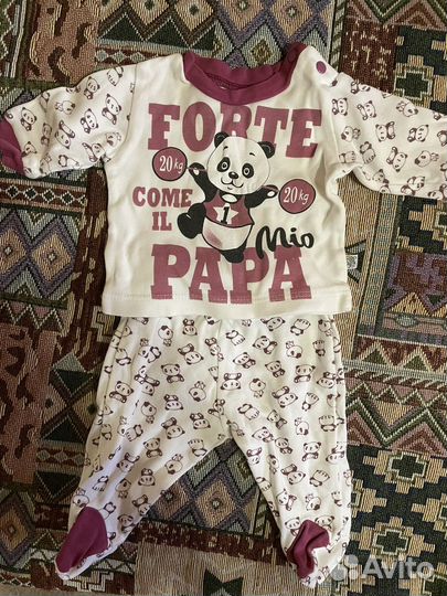 Детские вещи на девочку пакетом от 0-3месяцев