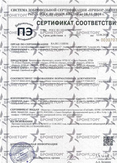 Свмпэ шлем бтш-6С 