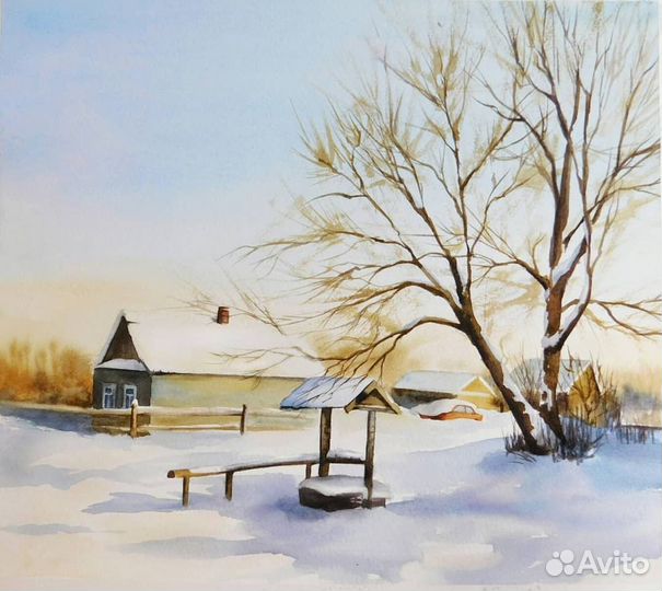 Картины в интерьер акварельные пейзажи