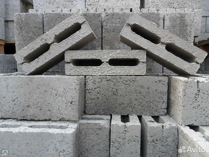 Керамзитобетонный блок 4-хпустотный / Шлакоблок