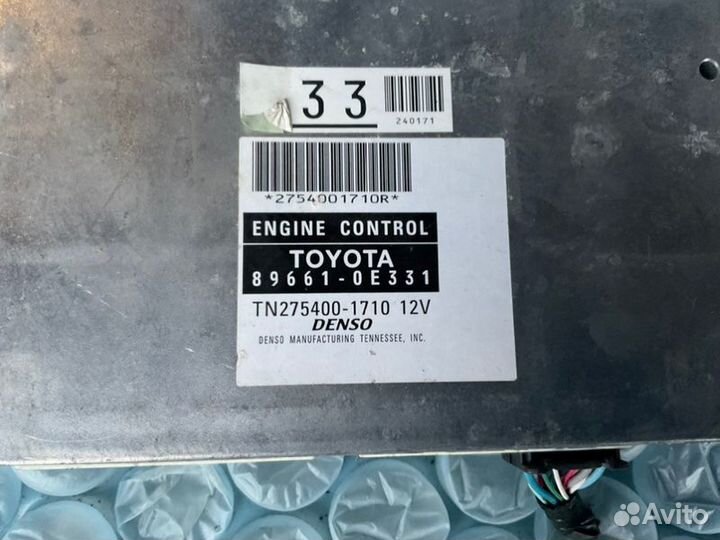 Эбу двигателя / мозги Toyota Highlander XU40 2grfe