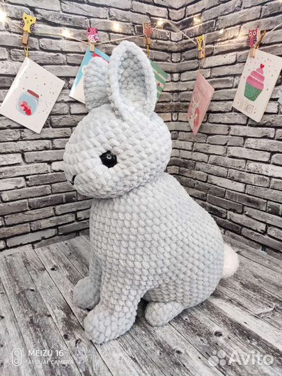 Плюшевый кролик ручной работы