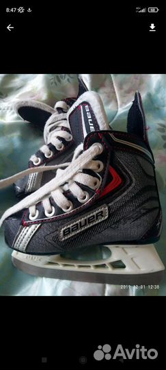 Хоккейные коньки bauer р. 27