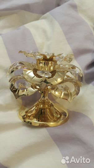 Подсвечник с хрусталем