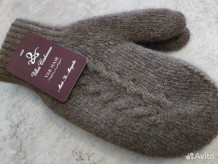 Варежки пух Яка двойные Монголия