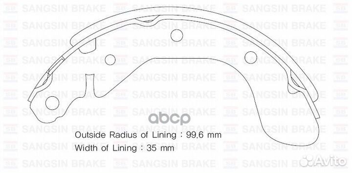SA129SNS 919717 колодки барабанные з Daewoo K