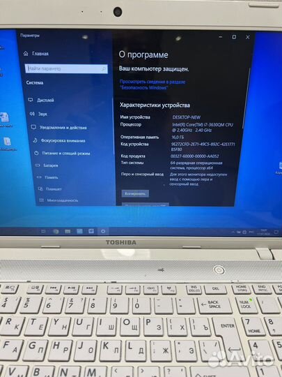 Ноубук Toshiba 15”