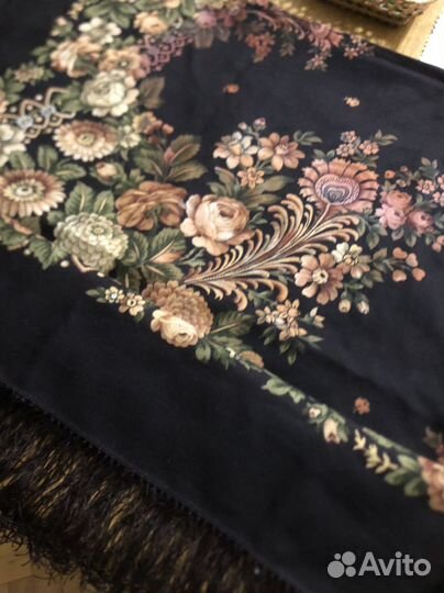 Павлопосадский платок 170х170 см новый