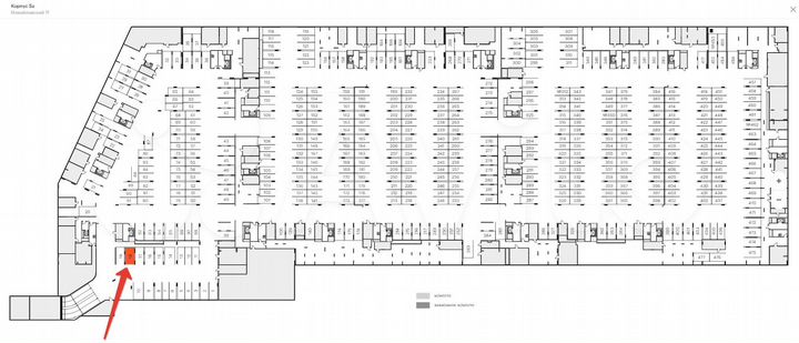 Машиноместо, 21 м²