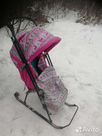 Санки коляска ника