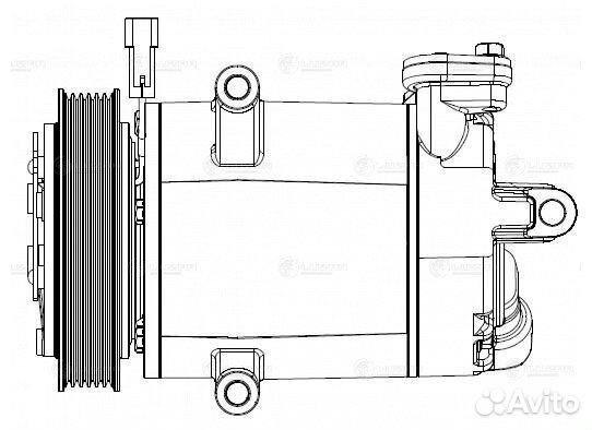 Компрессор кондиционера Пежо Боксер 06