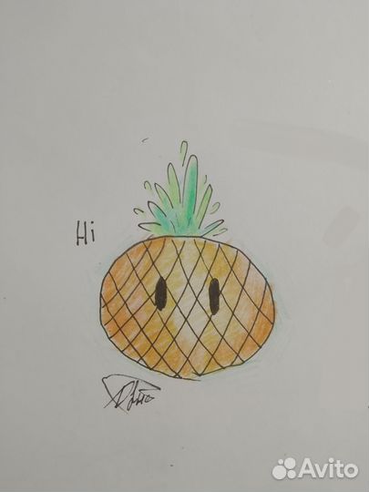 Ананас рисунок крутой