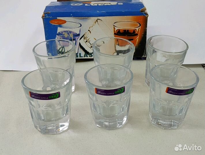 Стопки рюмки под водку, 6 шт