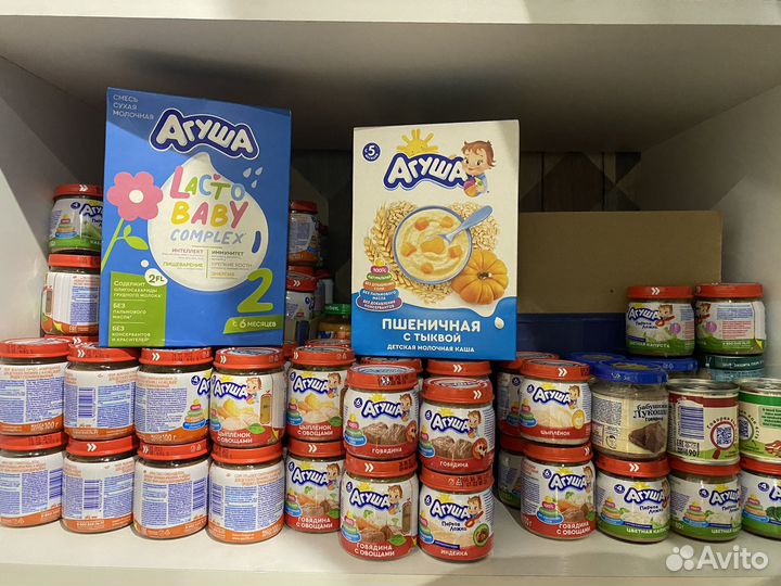 Детское питание Агуша обмен