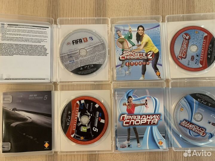 Диски ps3 праздник спорта 1/2, гт5, фифа 13