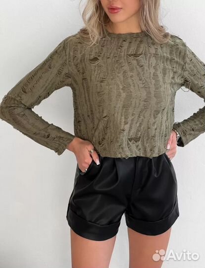 Кожаные шорты