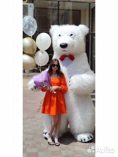 Аниматор. Белый мишка