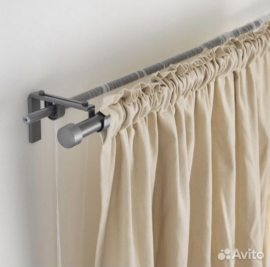 Икеа двойной гардинный карниз