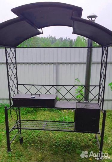 Дачный мангал с печкой