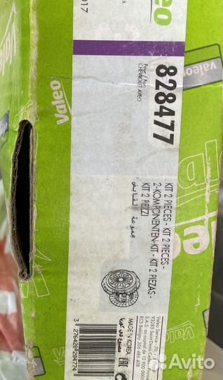 Сцепление и корзина Valeo 828477 Шевроле Авео