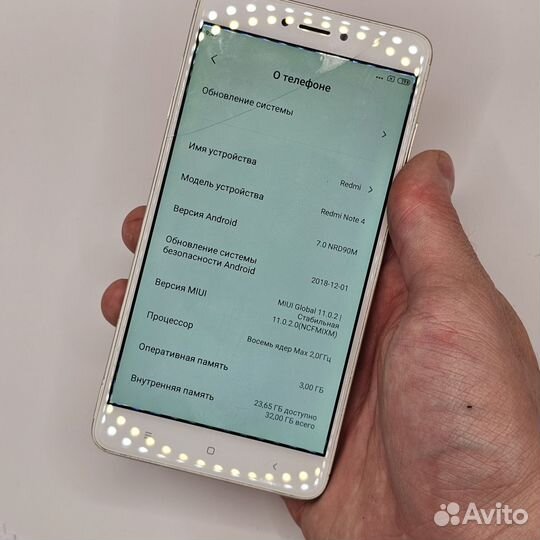 Xiaomi Redmi Note 4, 3/32 ГБ