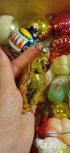 Елочные игрушки СССР (стекло)