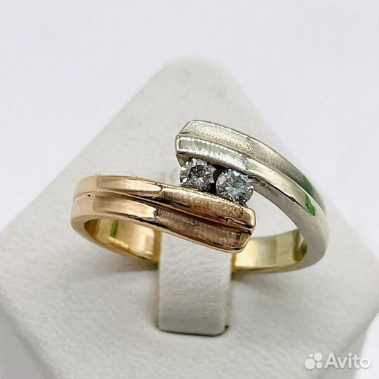 Кольцо с бриллиантами 2Кр57 0,075ct 5/6А