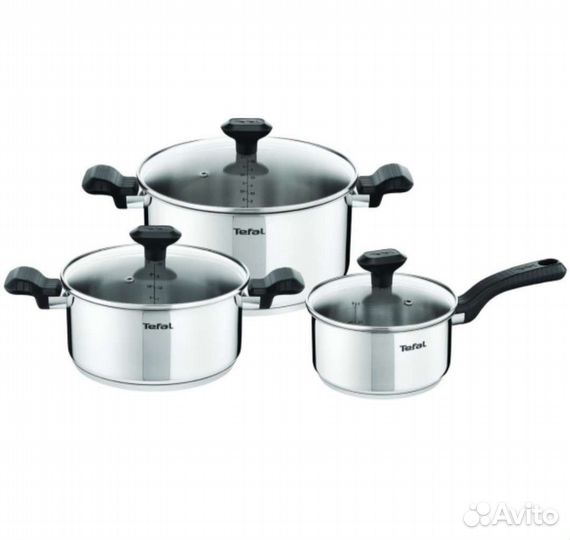 Набор Tefal. Две кастрюли и ковш. Новые, гарантия