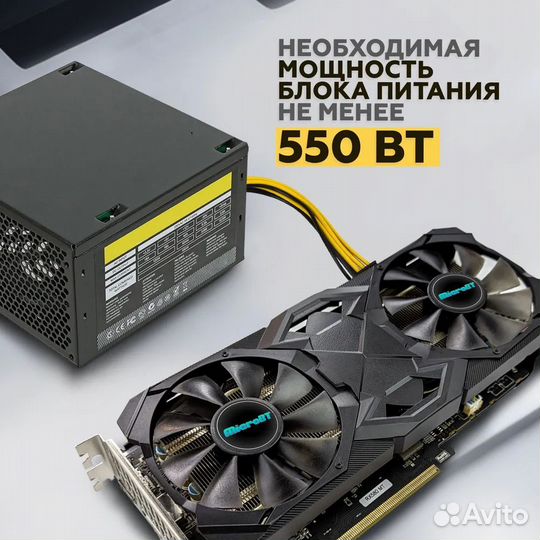 MicroBT Видеокарта Radeon RX 580 8 гб (RX580-8G-20