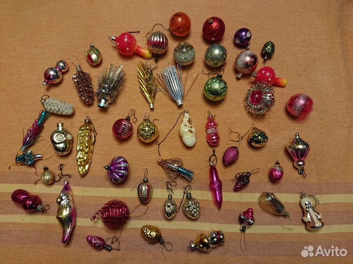 Елочные игрушки времен СССР