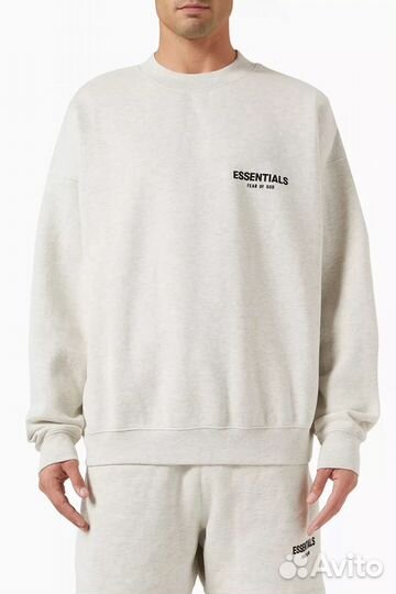 Свитшот Fear of God Essentials Light Oatmeal